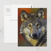 Geest van de Wolf - Therian wolf fotogeschenken Briefkaart (Voorkant / Achterkant)