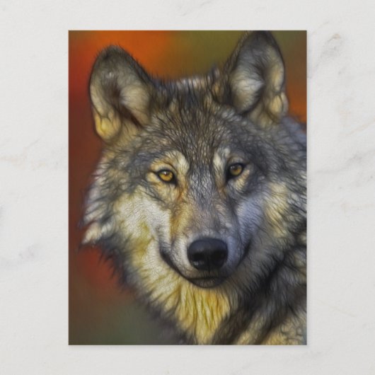 Geest van de Wolf - Therian wolf fotogeschenken Briefkaart (Voorkant)