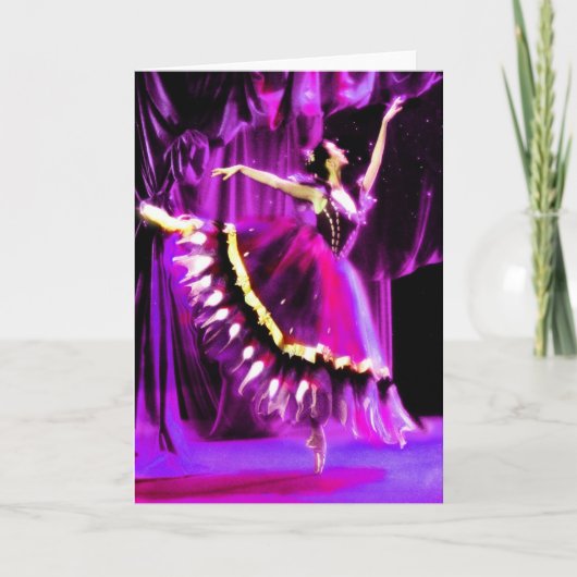 Geest van een ballerina kaart (Voorkant)