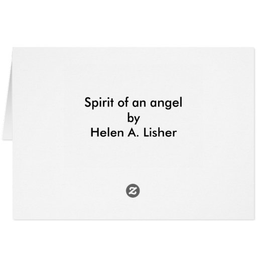 Geest van een engel (Achterkant Horizontaal)