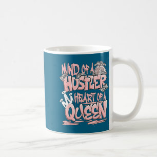 Geest van een hustler hart van een koningin graffi koffiemok