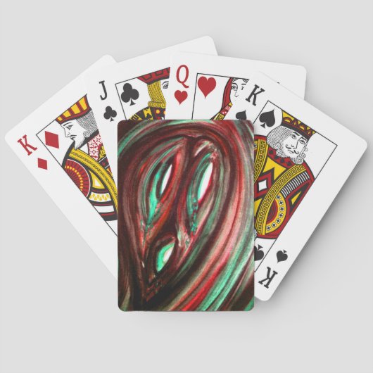 Geest van eenzaamheid pokerkaarten (Achterkant)