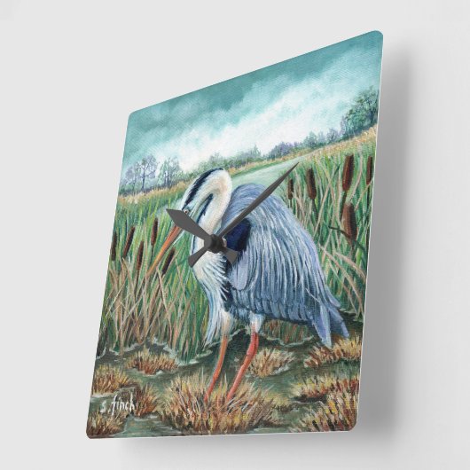 Geest van Heron Vierkante Klok (Hoek)