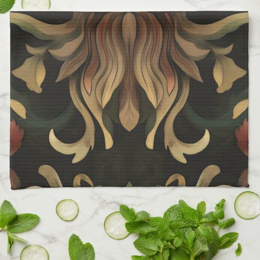 geest van het barokbos theedoek (Gevouwen)