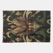 geest van het barokbos theedoek (Horizontaal)