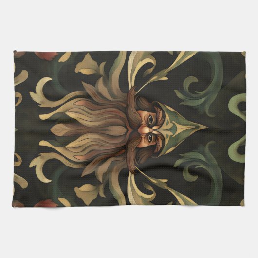 geest van het barokbos theedoek (Horizontaal)