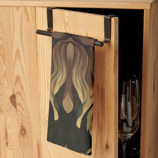 geest van het barokbos theedoek (Derde Gevouwen)