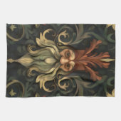 geest van het barokbos theedoek (Horizontaal)