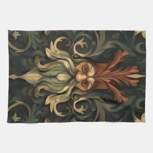 geest van het barokbos theedoek (Horizontaal)