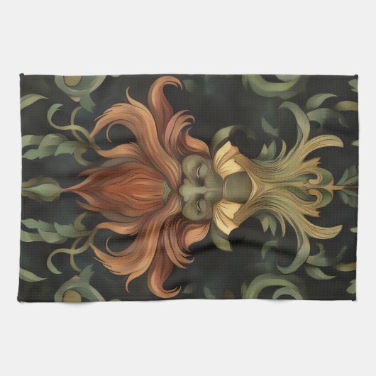 geest van het barokbos theedoek (Horizontaal)