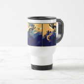 Geest van het Blauwgroen landschap Kokopelli-woest Reisbeker (Voorkant rechts)