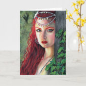 Geest van het bosdamewenskaart kaart (Gele Bloem)