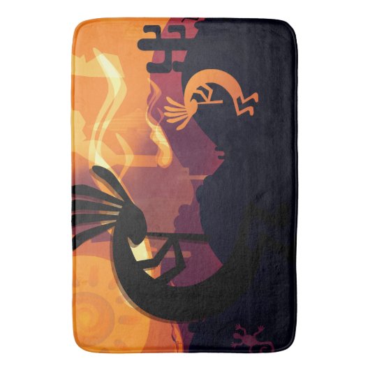 Geest van het landschap Kokopelli-woestijn Badmat (Voorkant Verticaal)