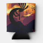 Geest van het landschap Kokopelli-woestijn Blikjeskoeler (Voorkant)