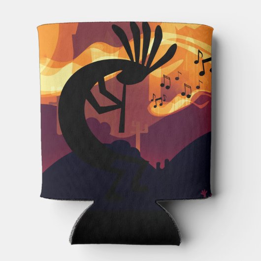 Geest van het landschap Kokopelli-woestijn Blikjeskoeler (Achterkant)