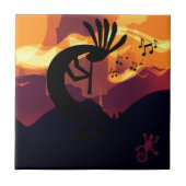 Geest van het landschap Kokopelli-woestijn Tegeltje (Voorkant)