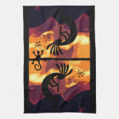 Geest van het landschap Kokopelli-woestijn Theedoek (Verticaal)