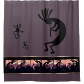 Geest van het landschap van de Kokopelli-woestijn  Douchegordijn (Voorkant)