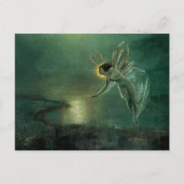 Geest van het Night Victoriaans Fairy Art Briefkaa Briefkaart