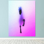 Geest van het Paard – Abstracte Wandkunst Canvas Afdruk (Insitu (Houten vloer))