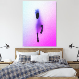 Geest van het Paard – Abstracte Wandkunst Canvas Afdruk