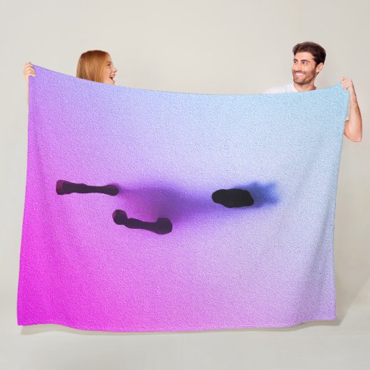 Geest van het Paard – Abstracte Wandkunst Fleece Deken (In situ)