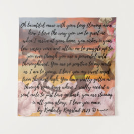 geest van het paardenliefdesgedicht van mij KK Wandkleed