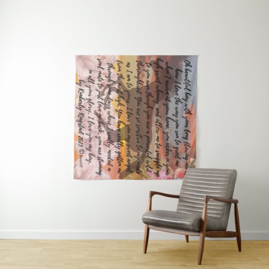 geest van het paardenliefdesgedicht wandkleed (In Situ (horizontaal))