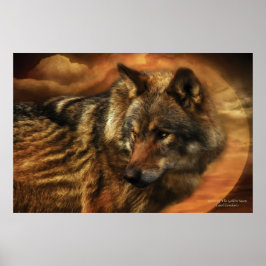 Geest van het Poster van de Golden Moon/Afdruk