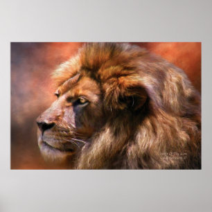 Geest van het Poster van de Kunst van de Leeuw/Dru