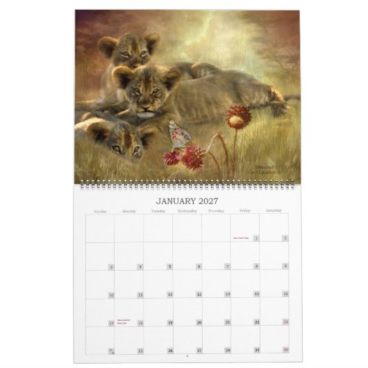 Geest van het Wilde - AFRIKA art Calendar 2013 Kalender (Jan 2027)