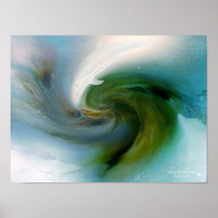 Geest van het witte Poster voor dolfijnenkunst/afd