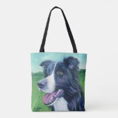 Geest van Hond | Border Collie Tote Bag (Achterkant)