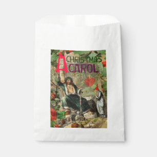 Geest van Kerst Heden Illustratie Scrooge Bedankzakje