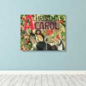 Geest van Kerst Heden Illustratie Scrooge Canvas Afdruk (Insitu (Houten vloer))
