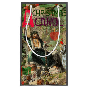 Geest van Kerst Heden Illustratie Scrooge Klein Cadeauzakje