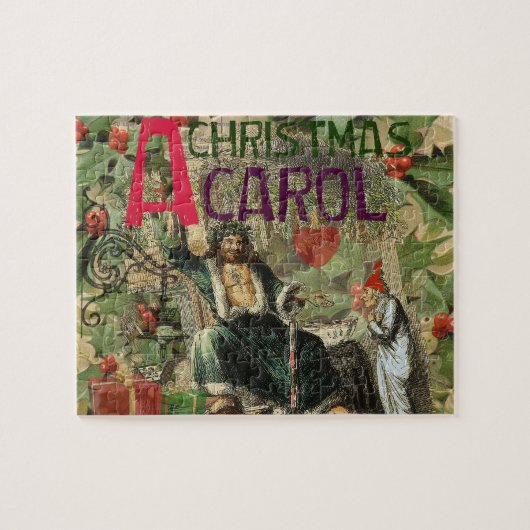 Geest van Kerst Heden Illustratie Scrooge Legpuzzel (Horizontaal)