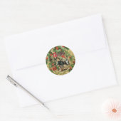 Geest van Kerst Heden Illustratie Scrooge Ronde Sticker (Envelop)