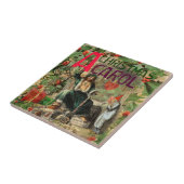 Geest van Kerst Heden Illustratie Scrooge Tegeltje (Zijkant)
