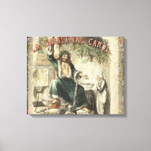 Geest van Kerst Heden Scrooge Canvas Afdruk (Voorkant)