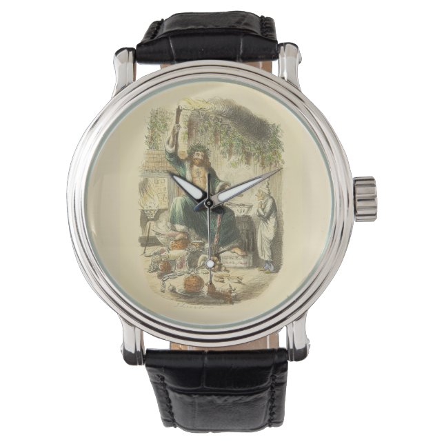 Geest van Kerst Heden Scrooge Horloge (Voorkant)