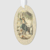 Geest van Kerst Heden Scrooge Ornament (voorkant)