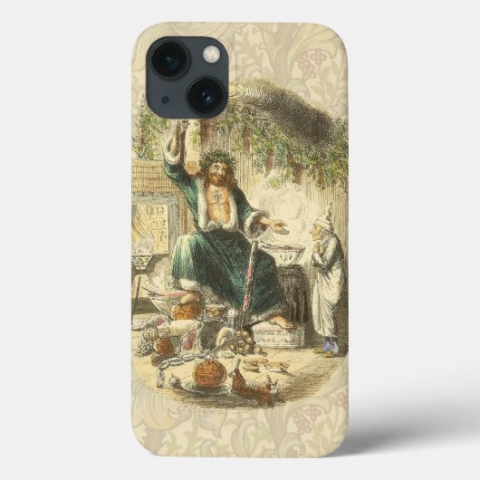 Geest van Kerstmis Heden en Ebenezer Scrooge Case-Mate iPhone Case (Achterkant)