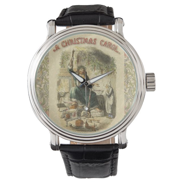 Geest van Kerstmis Heden Scrooge Horloge (Voorkant)