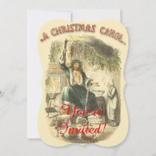 Geest van Kerstmis Heden Scrooge Kaart
