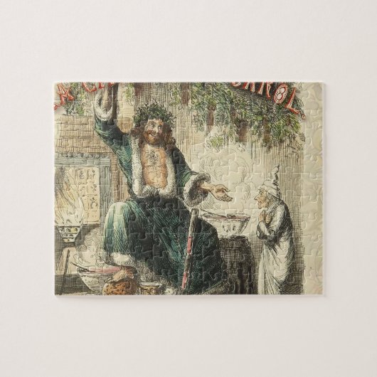 Geest van Kerstmis Heden Scrooge Legpuzzel (Horizontaal)