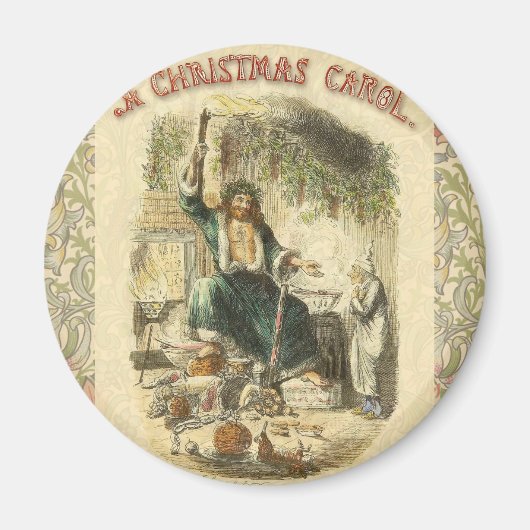 Geest van Kerstmis Heden Scrooge Magneet (Voorkant)