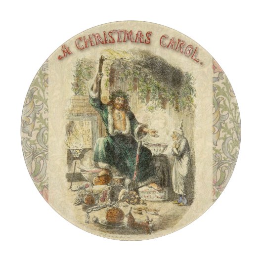 Geest van Kerstmis Heden Scrooge Snijplank (Voorkant)