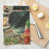 Geest-van-Kerstmis-Present-Illustratie Scrooge Theedoek (Quarter Fold)