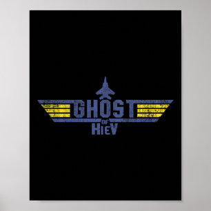 Geest Van Kiev Oekraïense Piloot Ace Poetin Ik Sta Poster